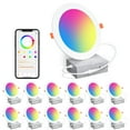 thumbnail image 1 of Luminaria SikSog de 6" RGB+CCT, LED regulable de 16 W, paquete de 12, 1 of 8