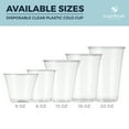 thumbnail image 4 of Hakoware Disposable 8 oz Premium Ultra Clear Plastic Cups for Cold Drinks 200 Count, 4 of 7