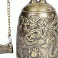 thumbnail image 3 of Asian Oriental Brass Gong with Dragon Stand Mini Gong Meditation Bell for Japanese Decor Tibetan Bells Oriental Decor and Dragon Decor Desktop Zen Art Accent, 3 of 7