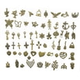 thumbnail image 1 of Colgantes de Amuletos de Metal de Aleación de Bronce Mezclados 100x para Joyas, 1 of 5