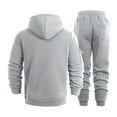 thumbnail image 4 of Chiccall Mens Casual Fleece Tracksuit Set with 4 Zipper Pockets 2 Pieces Sweatsuits Hooded Full Zip Hoodie & Jogging Pant, 4 of 5