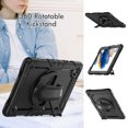 thumbnail image 4 of For Samsung Galaxy Tab A8 Case 10.5 inch, 360 Rotating Shockproof Cover with Stand, Screen Protector, Shoulder Strap (2022, SM-X200/X205/X207), Black, 4 of 7