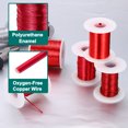 thumbnail image 3 of 28 AWG Magnet Wire, 2 oz Magnetic Coil Wire, 155C(311F), Red,White, 3 of 5