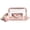 Pink, variant on Kukuzhu Clear Purse Women 2 in 1 Transparent Jelly Crossbody Bag Candy Color Clutch Handbag Trend Portable Shoulder Slung