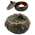 thumbnail image 1 of Buddha Zen Frog Sitting On Lily Pad Decorative Trinket Jewelry Box Candle Holder, 1 of 6