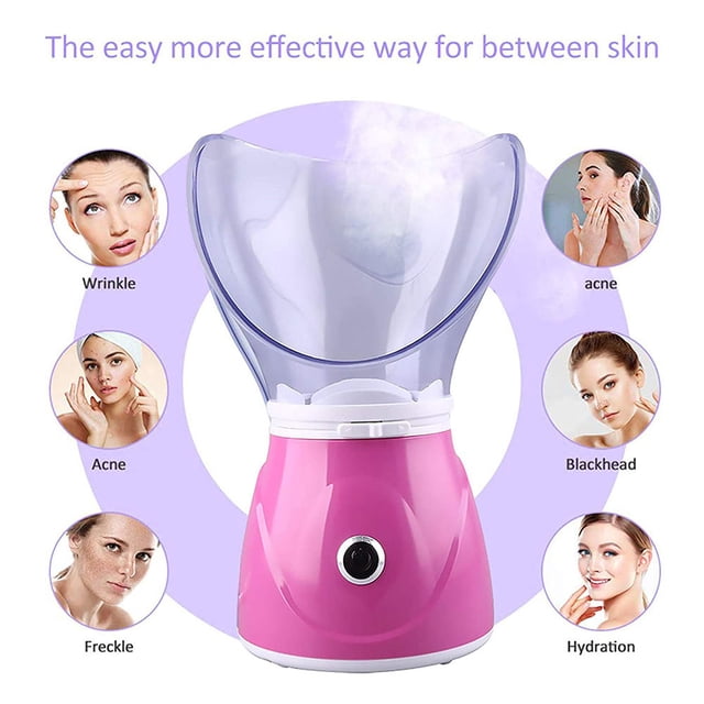 Vaporizador facial, Beauty Nymph Spa Vaporizador facial casero Sauna Poros y extracto de puntos negros, rejuvenece e hidrata tu piel para un cutis juvenil, SPA de limpieza profunda para el cuidado de