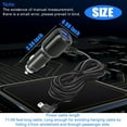 thumbnail image 4 of Dash Cam Car Charger USB Cable 11.5ft Power Cord Supply for DVR Camera GPS, 4 of 6