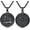 Black, variant on Memento Mori Necklace 925 Sterling Silver Amor Fati Stoic Four Virtues Necklaces Nature Jewelry Christmas Stoicism Gifts for Men Women Black/Gold/Silver