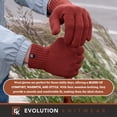 thumbnail image 5 of Wool Knit Gloves - Made in the USA - Super Soft Merino Wool - X-Large - Copper, 5 of 7
