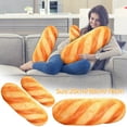 thumbnail image 3 of Simulation Bread Shape Plush Pillow Cute Simulation Bread Shape Plush Toys Gift Support Soft Cushion Home Decor 50cm, 3 of 7