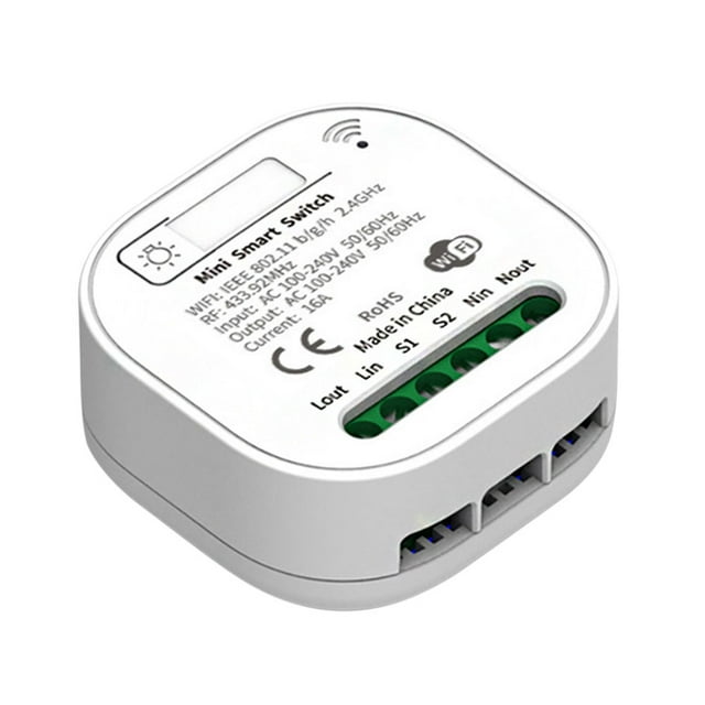 Mini controlador de interruptor Control de 2 vías Tuya WiFi para Smart Life (QX-305JS Homekit) Ehuebsd Para estrenar