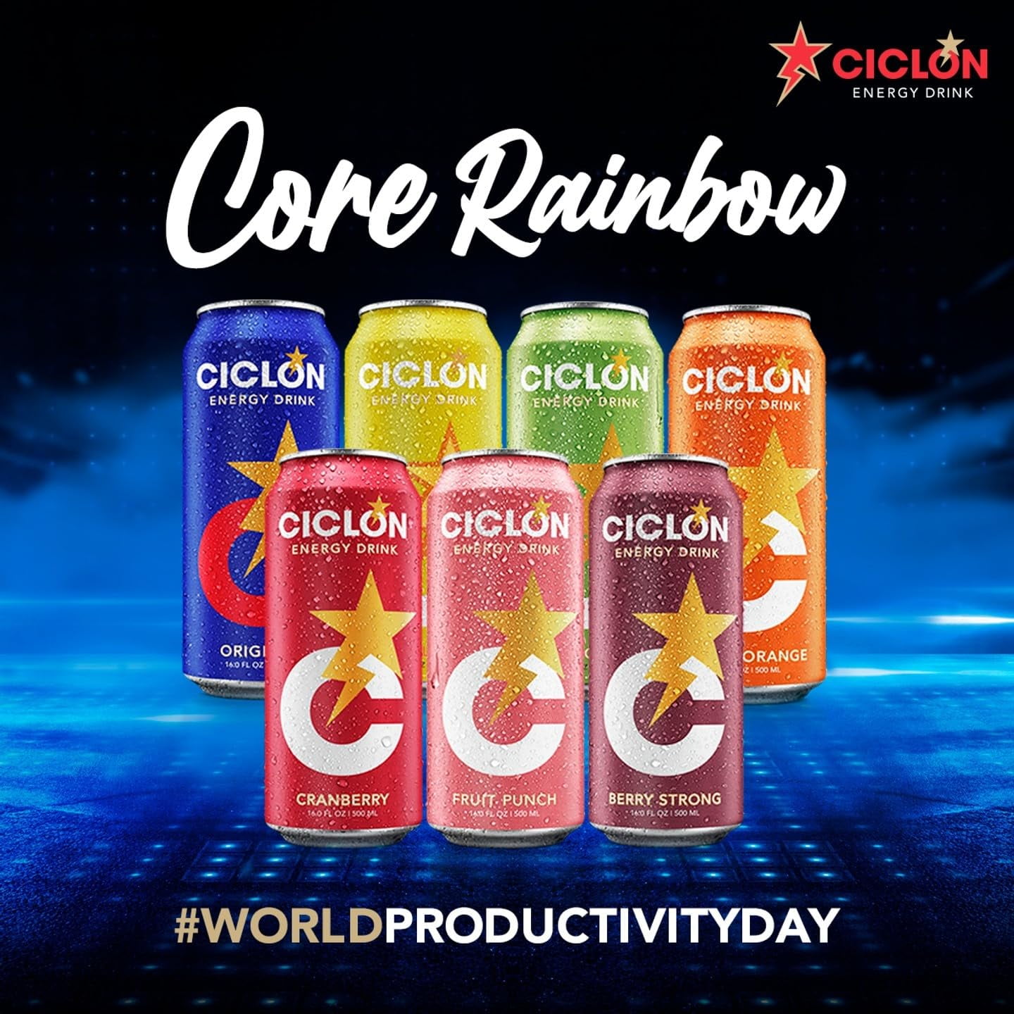 Ciclon Energy Drink Original Cans 10 Fl Oz (24 Cans)