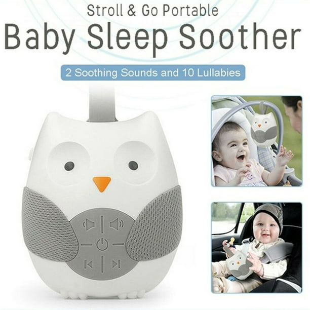 Máquina de ruido blanco con forma de búho para calmar y ayudar a los bebés a dormir