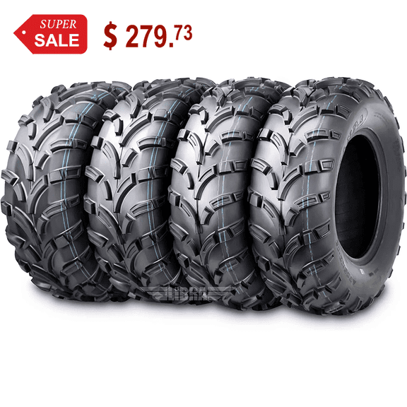 Set of 4 New WANDA ATV/UTV Tires 24x8-12 Front & 24x10-11 Rear /6PR P373