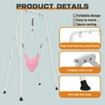 thumbnail image 2 of 2 in 1 Baby Jumper, Toddler Swing and Bouncer, Indoor Outdoor Baby Swings for Infants, Pink, 2 of 7