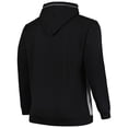 thumbnail image 3 of Men's Fanatics Black/Heather Gray Brooklyn Nets Big & Tall Contrast Pieced Stitched Full-Zip Hoodie, 3 of 3