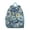 Sky-blue-25, variant on Tropical Flower and Leaves Students Backpack - Vintage Floral and Skull Design with Comfortable Dual Shoulder Support, Lightweight School Bag