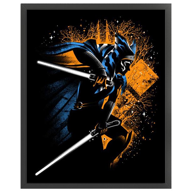 Cuadros Decorativos Bordado completo Hilo de algodón ecológico 11CT Kit de punto de cruz de Darth Vader contado Wdftyju embutido en tela