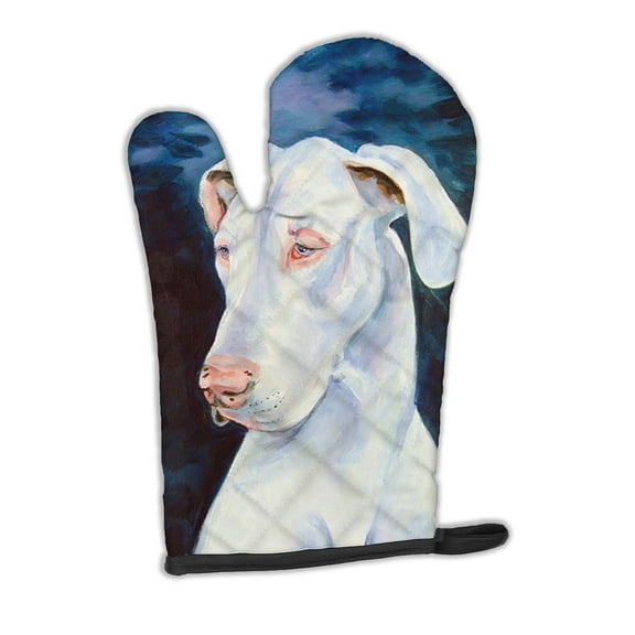 White Great Dane Oven Mitt