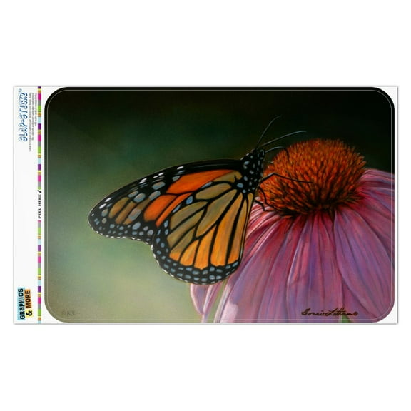 Monarch Butterfly and Coneflower Home Business Office Sign