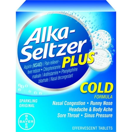 Alka-Seltzer Plus Cold Tablets 48 ea (Pack of 2)