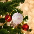 thumbnail image 2 of Adorno colgante para de Navidad, colgante de Navidad, artesanía ligera y creativa portátil, decoración navideña para año Nuevo, cafetería en , Bola de nieve colorida, 2 of 8