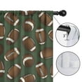 thumbnail image 4 of Blackout Kids Curtains,Football Pattern Childrens Insulated Curtains Set Of 2,Bedroom Essentials,Toddler Room Decor 52"x63", 4 of 5