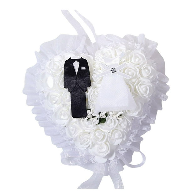 Decoración de encaje Gloria Almohada de boda Accesorios Cojines de sofá decorativos de Interior romántico para boda