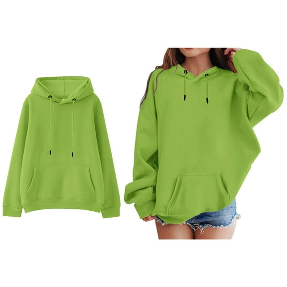 Hoodies Boys Kids Green Hoodies Long Sleeve Pullover Hoodie Sweatshirt Winter Clothes 6-7 Years Boy Clothes Boys Girls Fashion