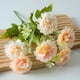 thumbnail image 5 of XmhyTop 2 ramos de flores artificiales de tacto real, flores falsas para decoración del hogar, oficina, boda, arreglo de ramo de flores artificiales para decoración (blanco, 11,8 pulgadas de largo), 5 of 5