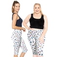 thumbnail image 2 of Stretch Is Comfort Women's Oh so Soft Knee Length Leggings Butterfly Large, 2 of 3