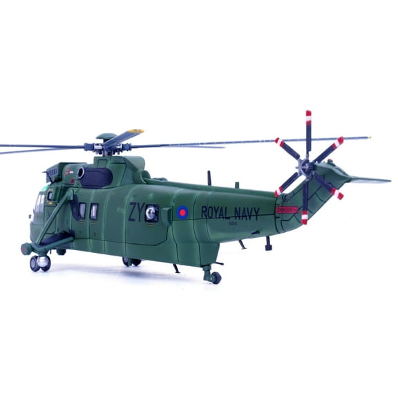 Royal Navy Sea King HC.4 Helicopter Model Airplane 1:72 Scale, Diecast, Great Gift for Plane Collectors
