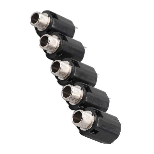 Conector jack estéreo fácil instalación 5 piezas amplia compatibilidad conector hembra estéreo de 635 mm para rendimiento ANGGREK Otros