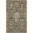 thumbnail image 1 of Safavieh Wyndham Collection WYD206A Handmade Blue and Rust Wool Area Rug, 6 feet by 9 feet (6' x 9'), 1 of 5