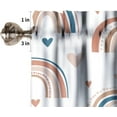 thumbnail image 2 of Rainbow Curtain Valance Cartoon Love Heart Rainbow Modern Simple Design Boho Curtain Valance Kitchen Bedroom Decor 54"x18", 2 of 5