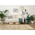 thumbnail image 2 of Morrocan Atlas Ivory 5x7 Frieze Shag Area Rug Geometric Abstract Design, 2 of 6