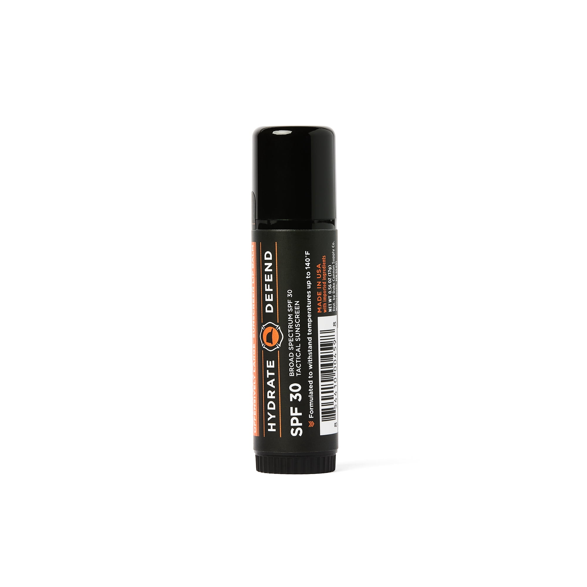 Duke Cannon Cannon Balm 140-Degree Tactical Lip Balm for Men, SPF 30, 0.56 oz