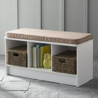 ClosetMaid 3-Cube Entryway Storage Bench, Multiple Finishes