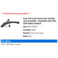 thumbnail image 2 of Front Left Lower Control Arm and Ball Joint Assembly - Compatible with 2005 - 2009 Subaru Outback 2006 2007 2008, 2 of 2