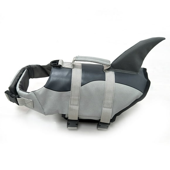 Dog Pet Shark Swimsuit Vest Pet Safety Wear Dog Swimsuit Preserver for Water Safety Device at The Pool, Beach, Boating