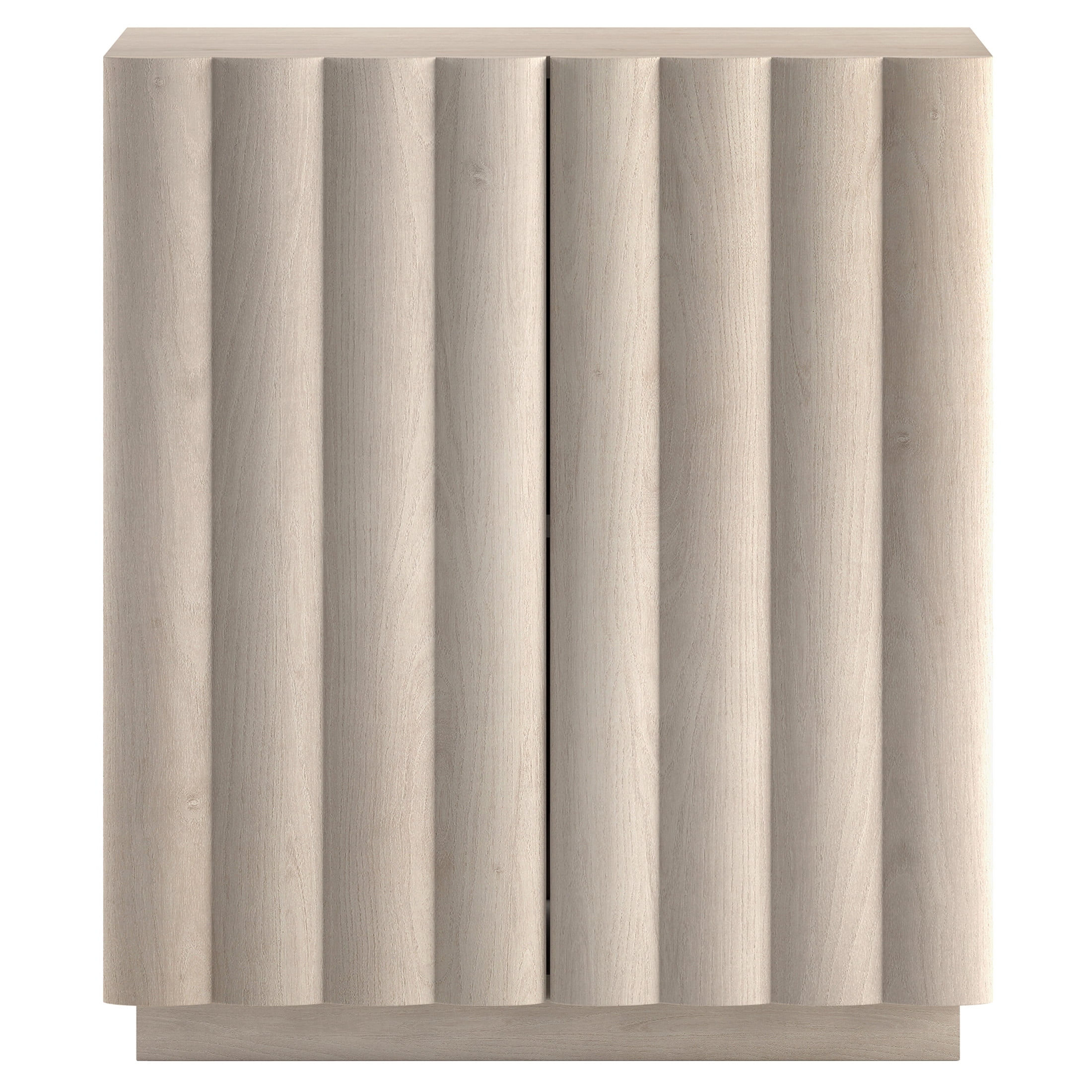 Evelyn&Zoe Modern/Contemporary 28" Wide Alder White Accent Cabinet