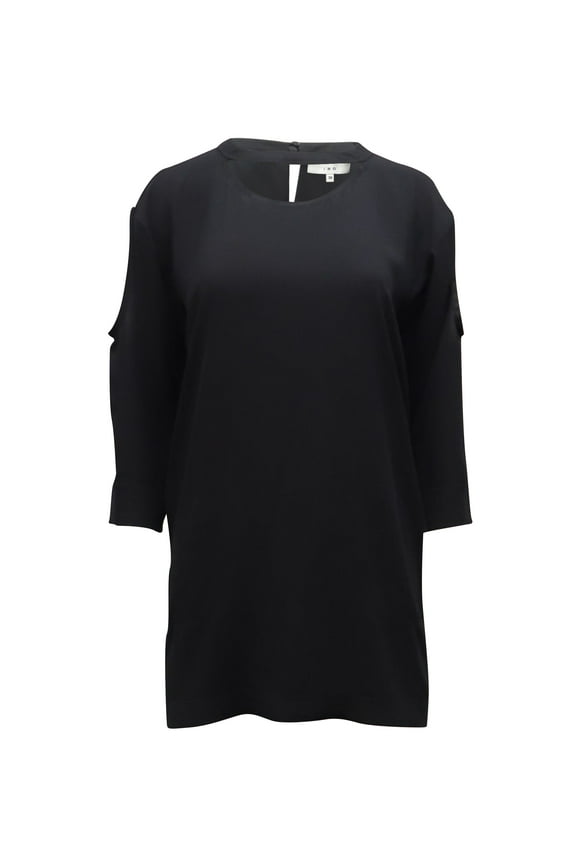 Pre-Owned Iro Cut Out Cold Shoulder Dress in Black Polyester
