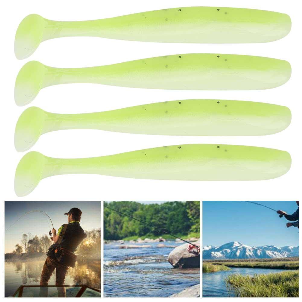 50-Piece Soft Plastic Fishing Lures Kit - T-Tail Grub Baits, 5cm (2 Inches), Assorted Colors 6 thumbnail image