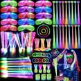 thumbnail image 1 of Suministros para fiestas OLUPP que brillan en la oscuridad, 148 unidades con fibra óptica, 1 of 7