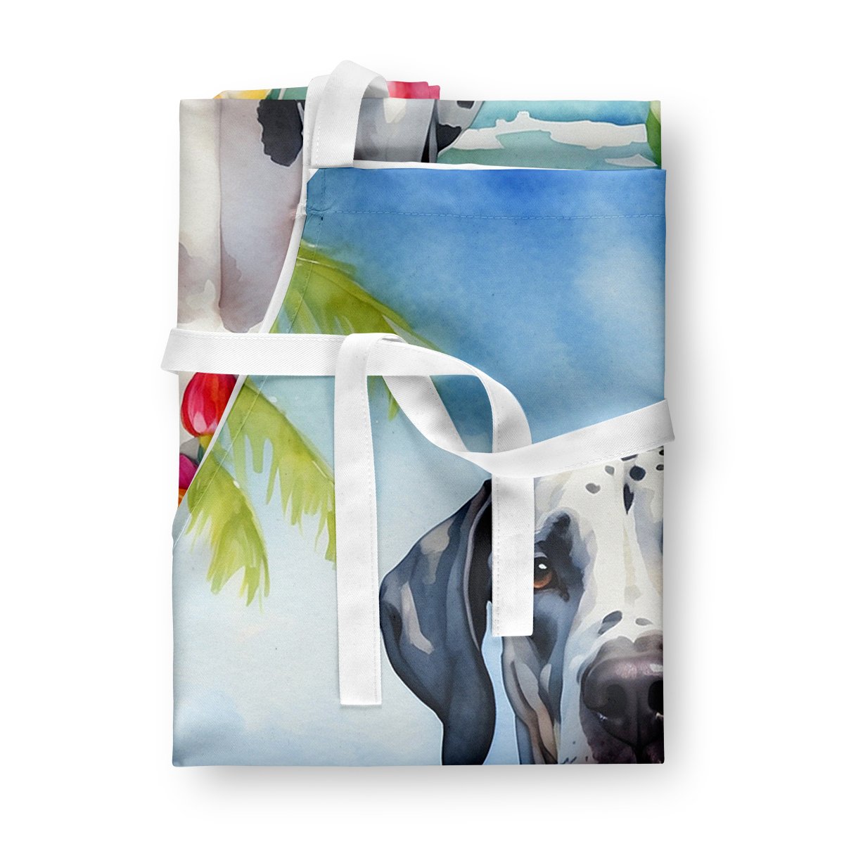 Great Dane Luau Apron 27 in x 30 in