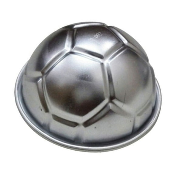 MOPOOR 1 Pc Hemisphere Football Shape DIY Cake Jelly Baking Tool Baking Mould Cake Mould Football Shape DIY 3D Football Soccer Shaped Birthday Nonstick Cake Mould, Aluminum