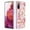 Pink Flower, variant on Compatible for Samsung Galaxy S20 FE Case with Ring Kickstand Holder Clear Floral Pattern Hybrid PC TPU Shockproof Protective Phone Case Cover for Samsung Galaxy S20 FE Women Girls, Pink Flower