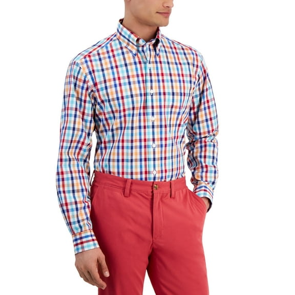 $60 Club Room Men's Regular fit 100% Cotton Dress Shirt, Multi Color, 16 32/33