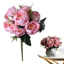 Clearance! Artificial Peony Flowers Peony Flowers Faux Peonies with Hydrangea Flower Bouquets for Wedding Home Decor Floral Arrangements Table Centerpieces