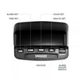 thumbnail image 6 of SHARP Digital Alarm Clock, Midnight Black, Easy to Set Keyboard Controls, Red LED Display, 6 of 8